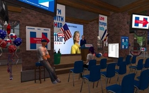 脑洞大开 国外玩家用《第二人生》模拟美国大选