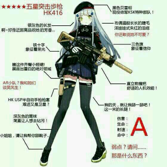 少女前线HK416地狱表情包