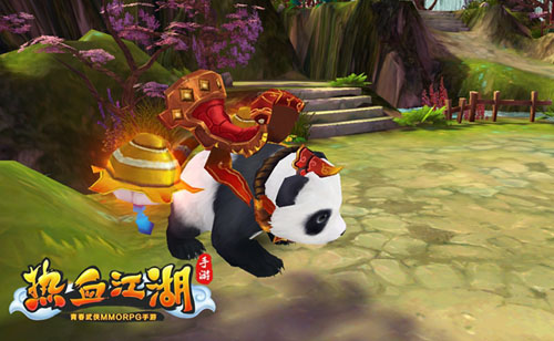 《热血江湖手游》熊猫坐骑来袭 呆萌闯天涯