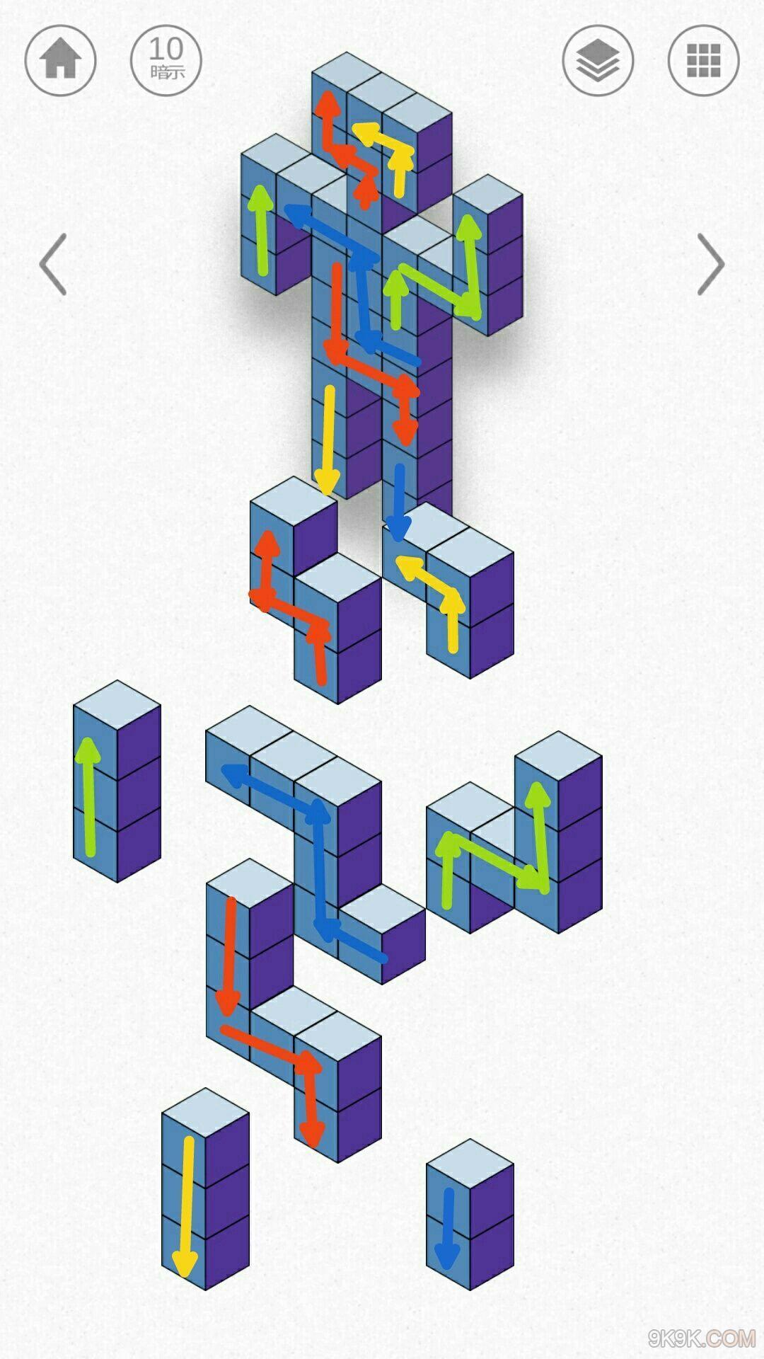 kubic立体方块第11关图文攻略