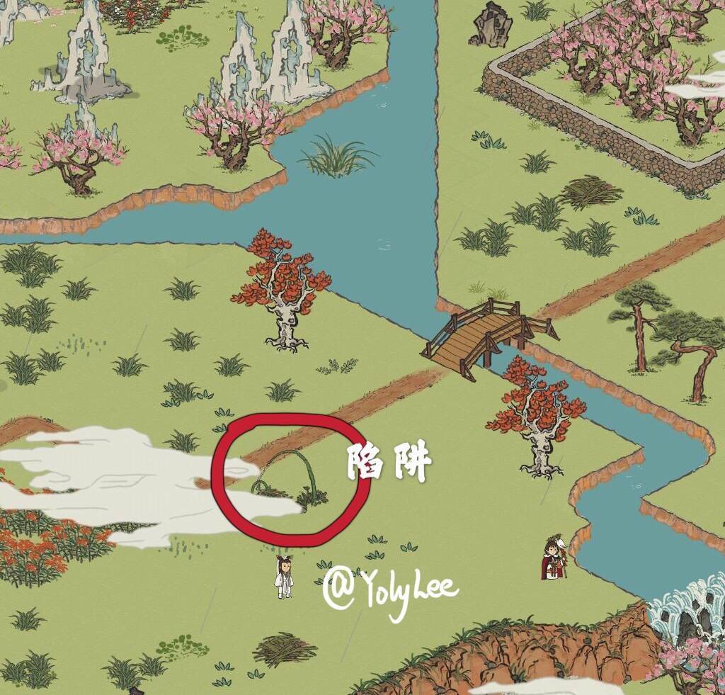 江南百景图桃花村探险NPC道具位置攻略