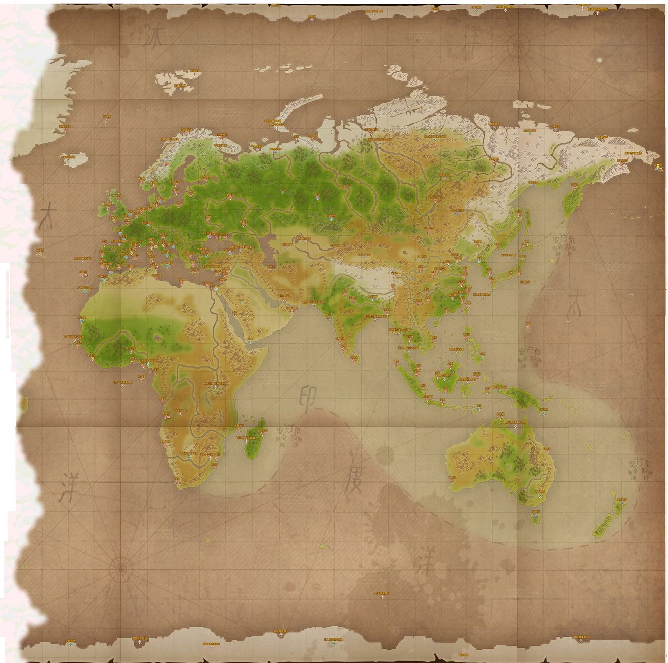 航海日记2世界地图094版本一览