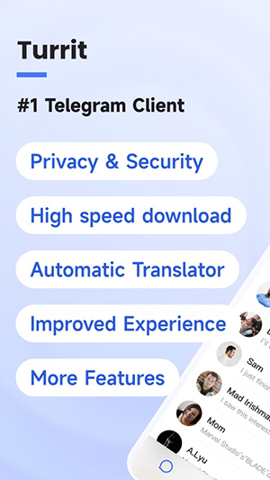 Turrit第三方Telegram客户端下载-TurritAPP官方下载安卓2024最新版v1.3.8.1050.04