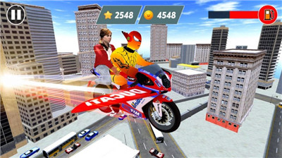 蜘蛛英雄自行车飞行游戏截图