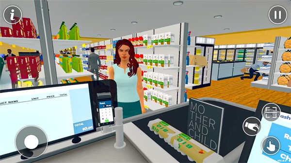 超市收银员3D截图
